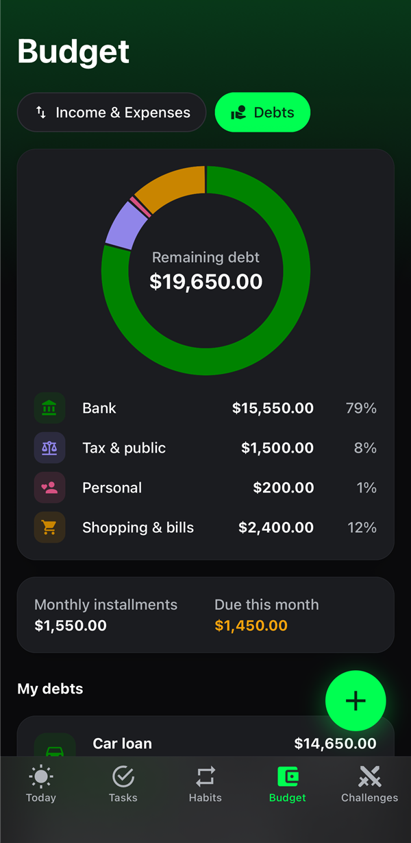 Debts